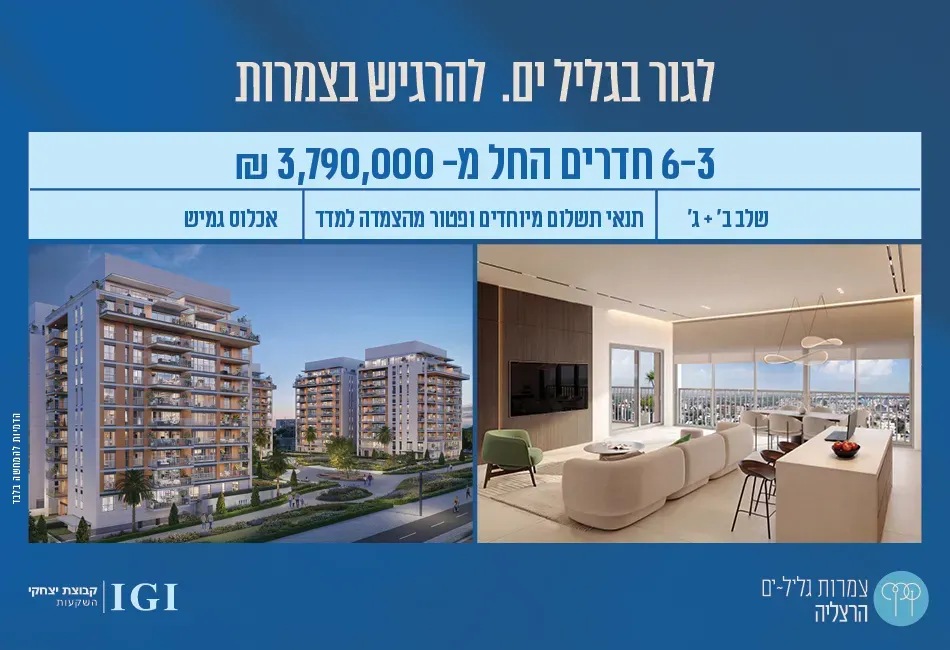 פרויקט צמרות גליל ים - גליל ים (מתחם הכוכבים), הרצליה | קבוצת יצחקי השקעות IGI