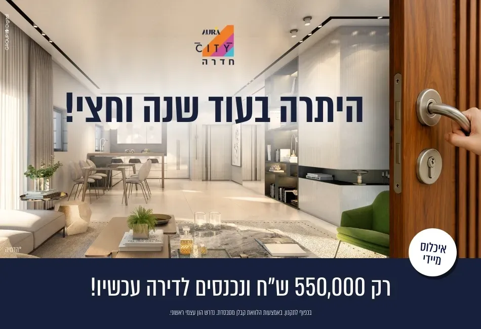 פרויקט AURA CITY - מרכז העיר, חדרה | אאורה ישראל