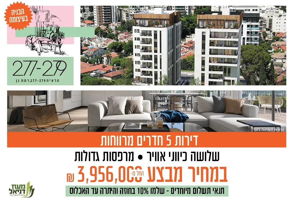פרויקט הרא"ה 277-279 רמת גן - אזור הבילויים, רמת גן | מעוז דניאל
