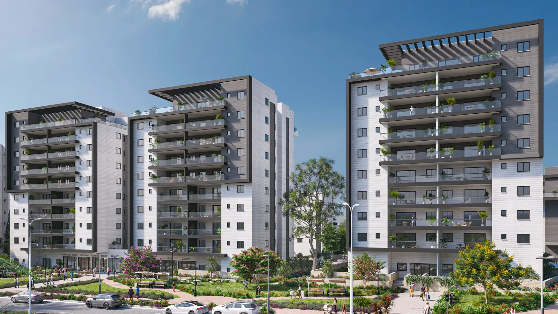 פרויקט חדש באזור נתיבות, PARK SIDE פארק סייד