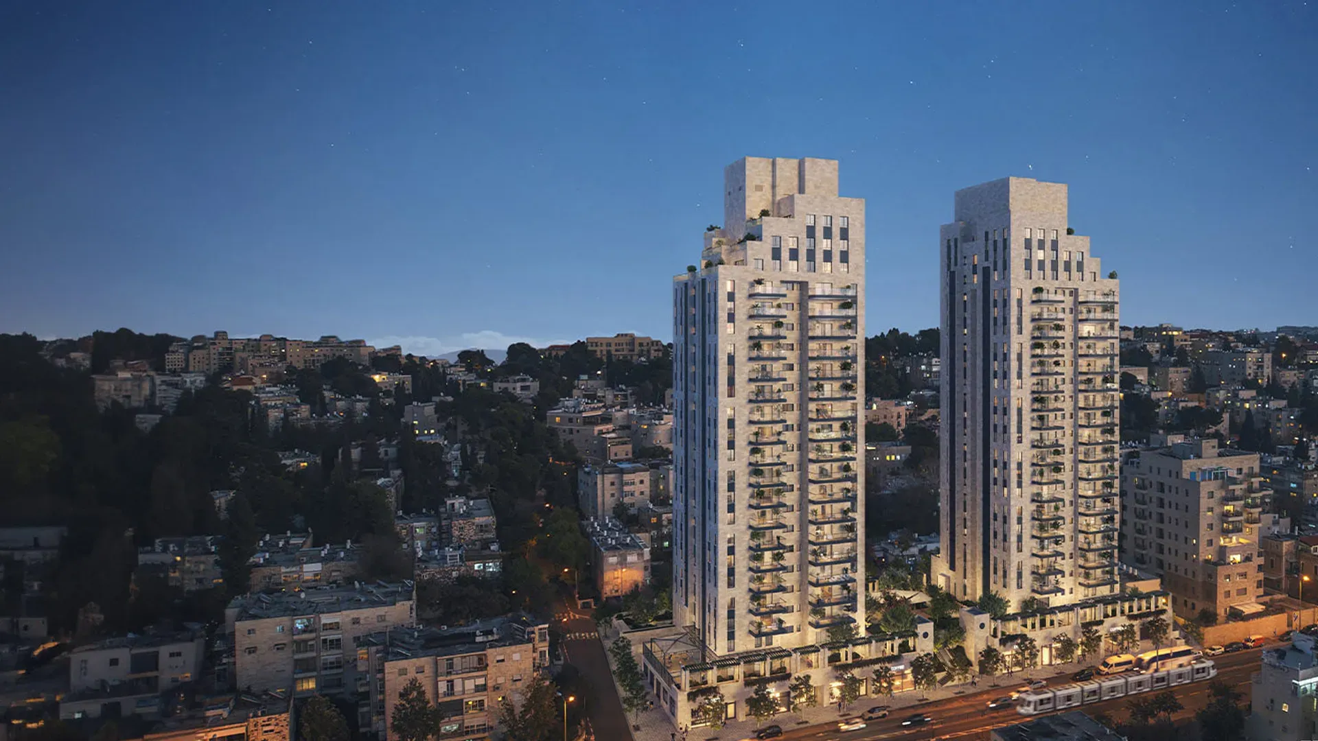 פרויקט חדש באזור ירושלים, אזורים ארנונה רזידנט