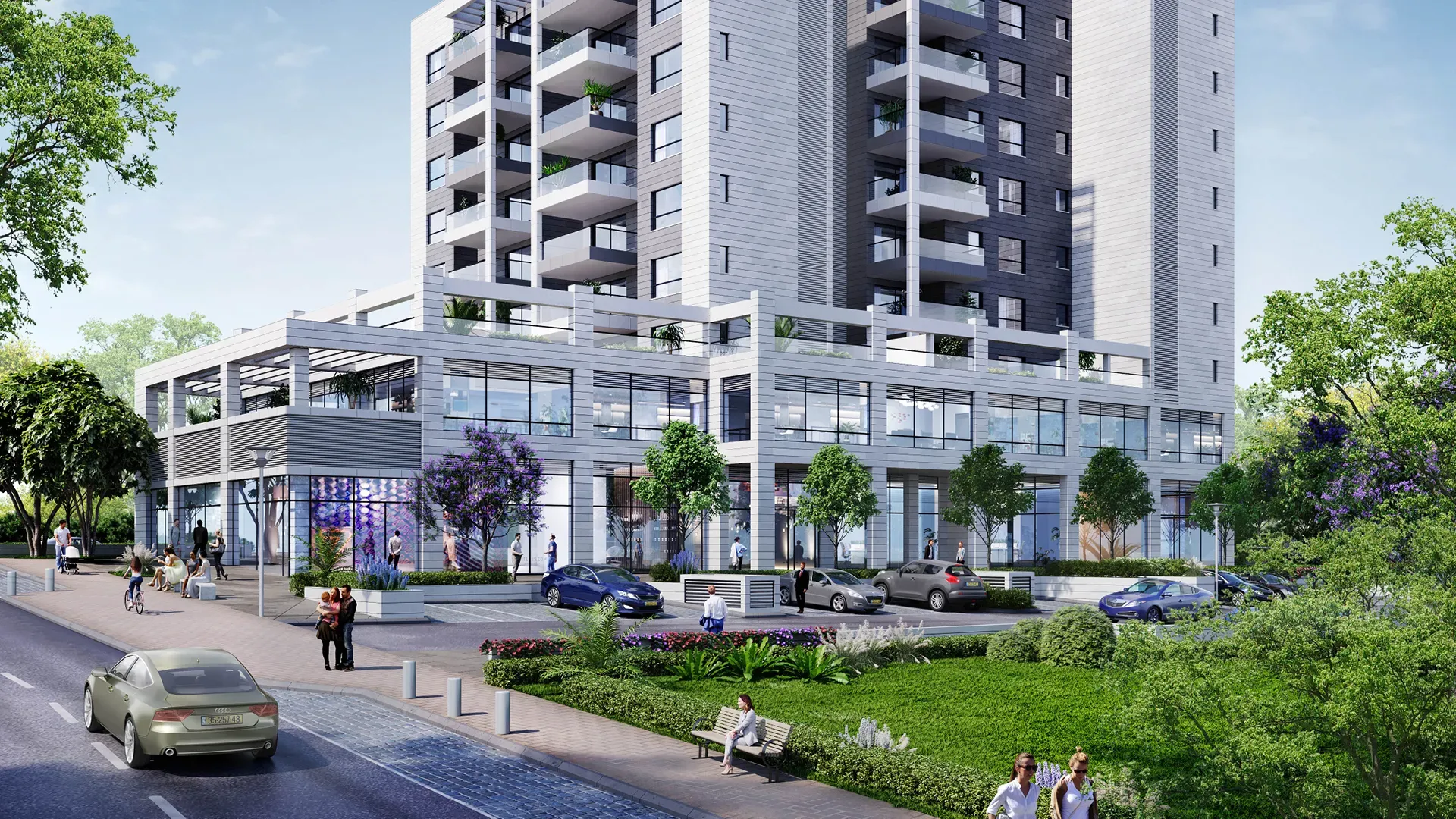 פרויקט חדש באזור נס ציונה, להשכרה: משרדים ושטחי מסחר בנצר סירני